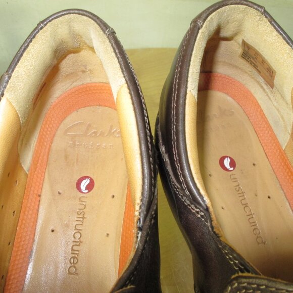 Clarks Unstructured loafers Women's Brown Leather Bohemian Size 9.5 - Picture 7 of 8